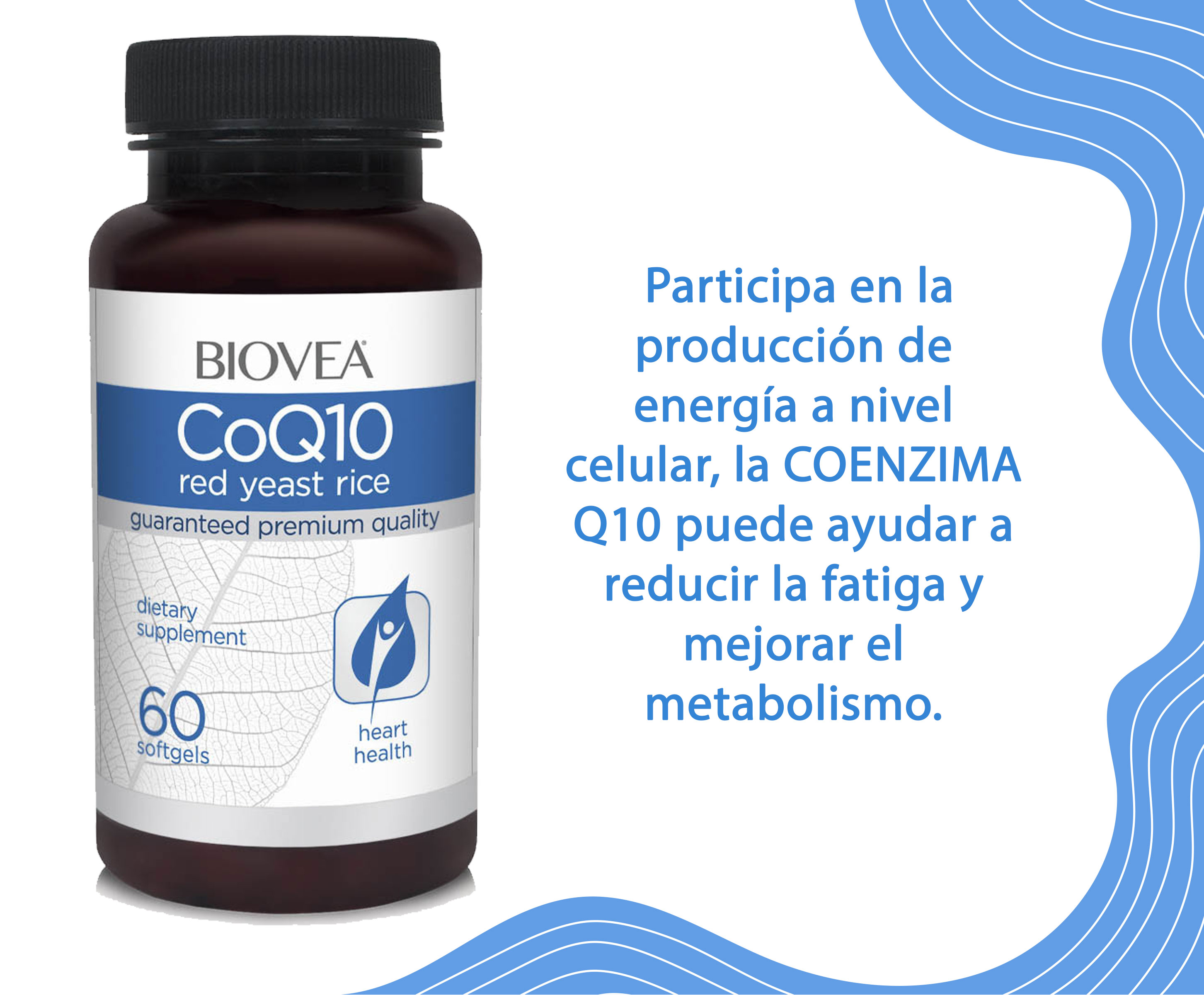 Biovea Coenzima q10 (coq10) 100mg 60 cápsulas vegetarianas