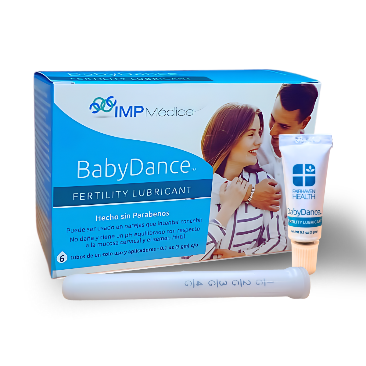 BabyDance Lubricante de Fertilidad. Único gel vaginal, SIN PARABENOS que estimula la fertilidad de ambos cuando buscan embarazo.