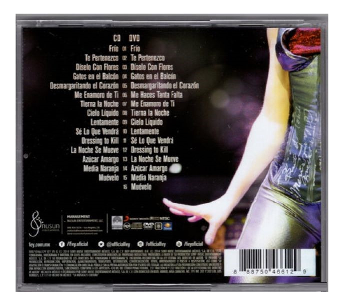 Fey Todo Lo Que Soy En Vivo Cd + Dvd
