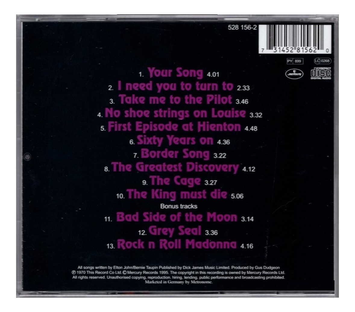 Elton John The Classic Years Disco Cd.