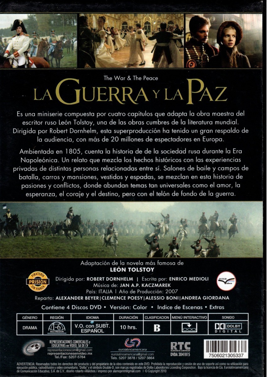 La Guerra Y Paz The War & The Peace Serie Completa Dvd