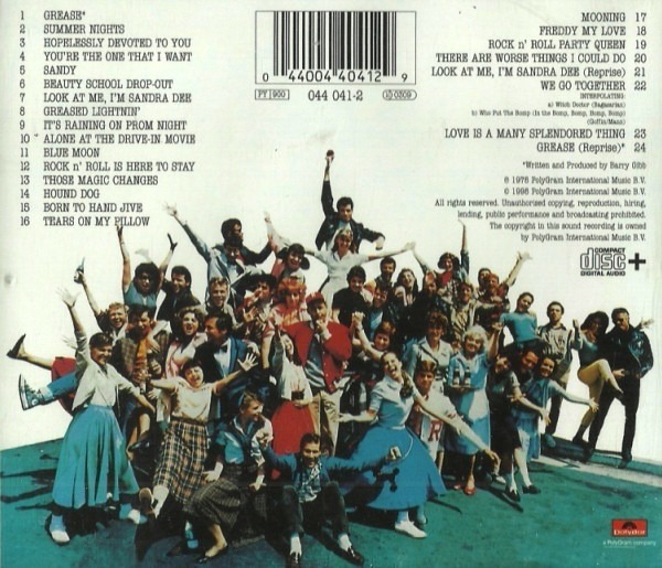Soundtrack Grease Vaselina Disco Cd