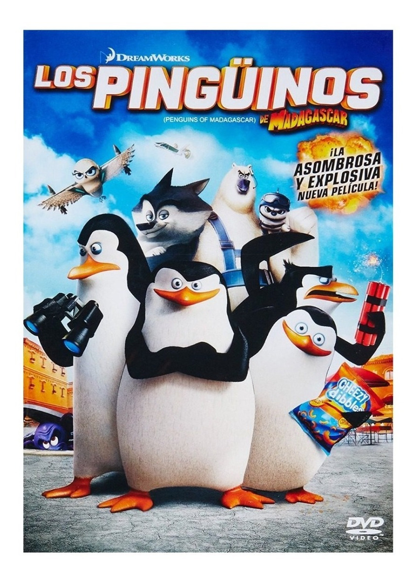 Los Pinguinos De Madagascar Dreamworks Pelicula Dvd
