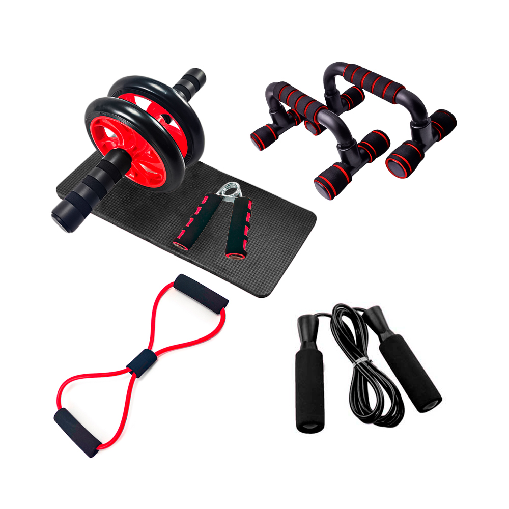 Set 5 en 1 rueda abdominal doble y accesorios – ENDEAVOR