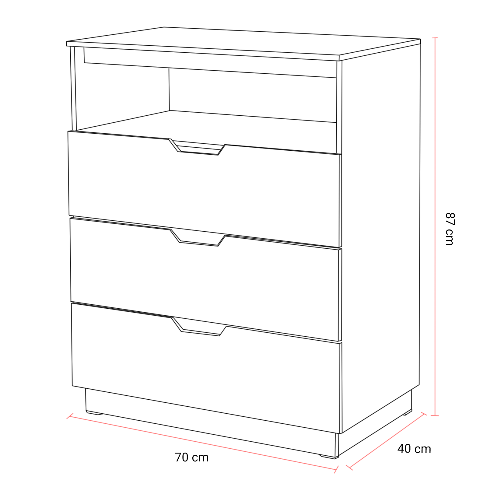 CÓMODA CAJONERA BERLIN (CHIFFONIER)COLOR NOGAL MOBELO -ENTREGA ÚNICAMENTE EN CDMX, QUERÉTARO, PACHUCA, TOLUCA Y SUS ÁREAS METROPOLITANAS