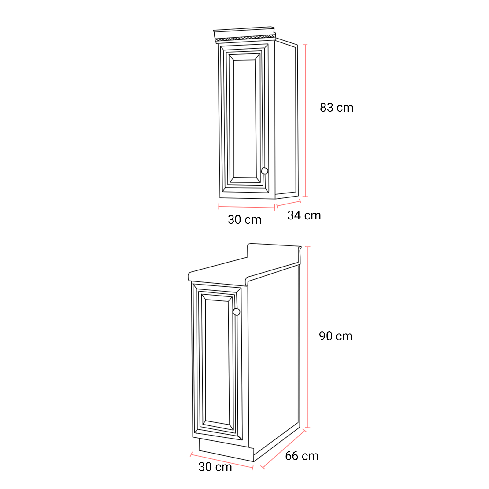 JUEGO DE ALACENA Y MODULO DE COCINA .30 EVELYN COLOR NOGAL MOBELO -ENTREGA ÚNICAMENTE EN CDMX, QUERÉTARO, PACHUCA, TOLUCA Y SUS ÁREAS METROPOLITANAS