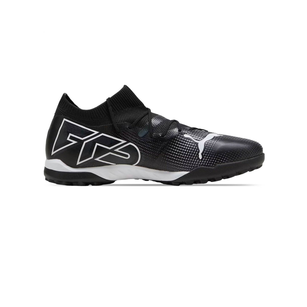 Tenis Futbol Rapido Turf Puma FUTURE 7 MATCH TT Negro Blanco