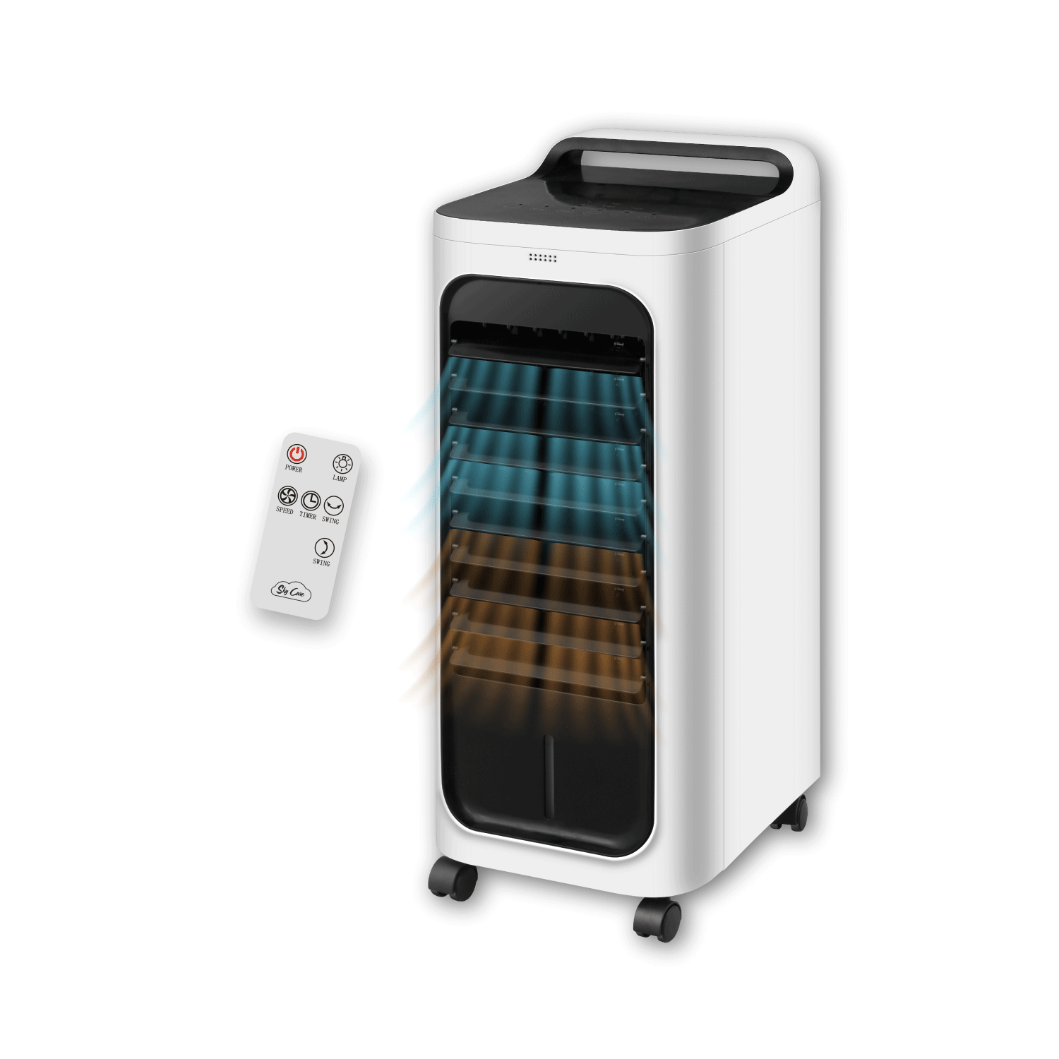 Ventilador Enfriador y Calefactor 4 en 1 Blanco 33 cm x 30.5 cm x 67.5 cm