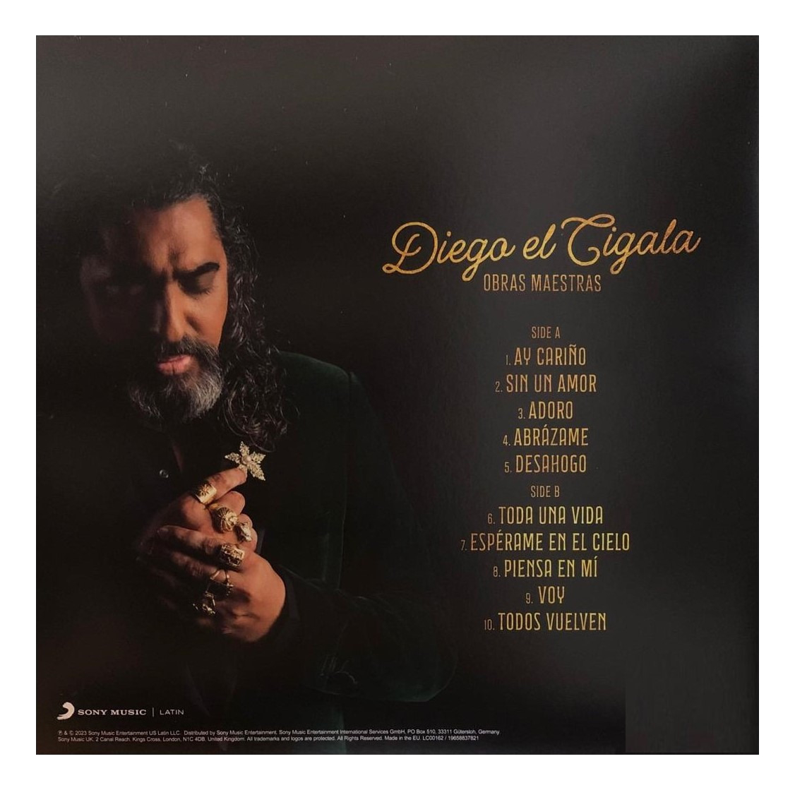Diego El Cigala Obras Maestras Gold Dorado Lp Vinyl