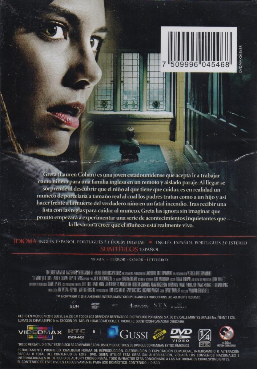 El Niño The Boy Pelicula En Dvd