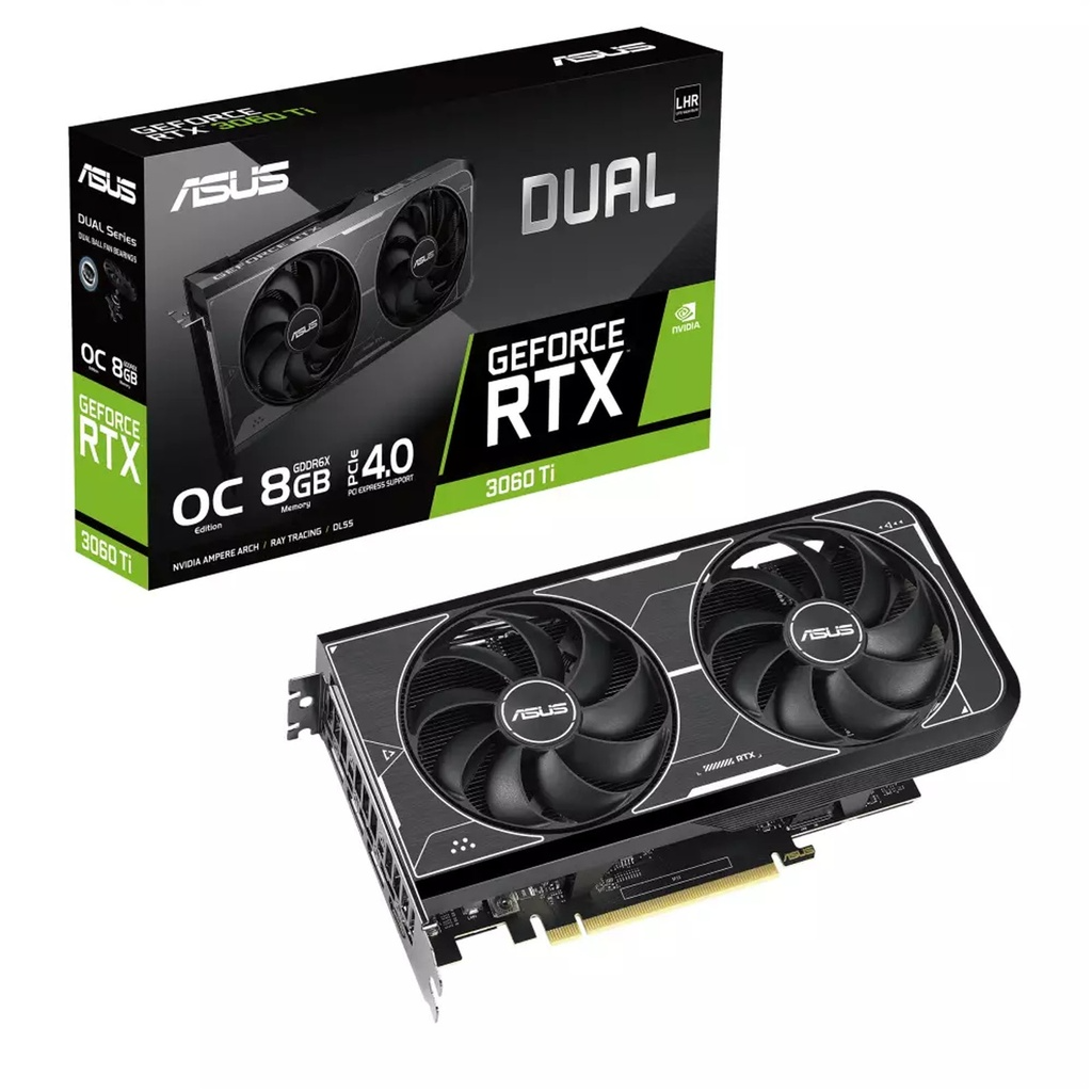 Tarjeta de Video Asus Dual RTX 3060 Ti O8GD6X Nvidia 8GB GDDR6X PCI Express 4.0.