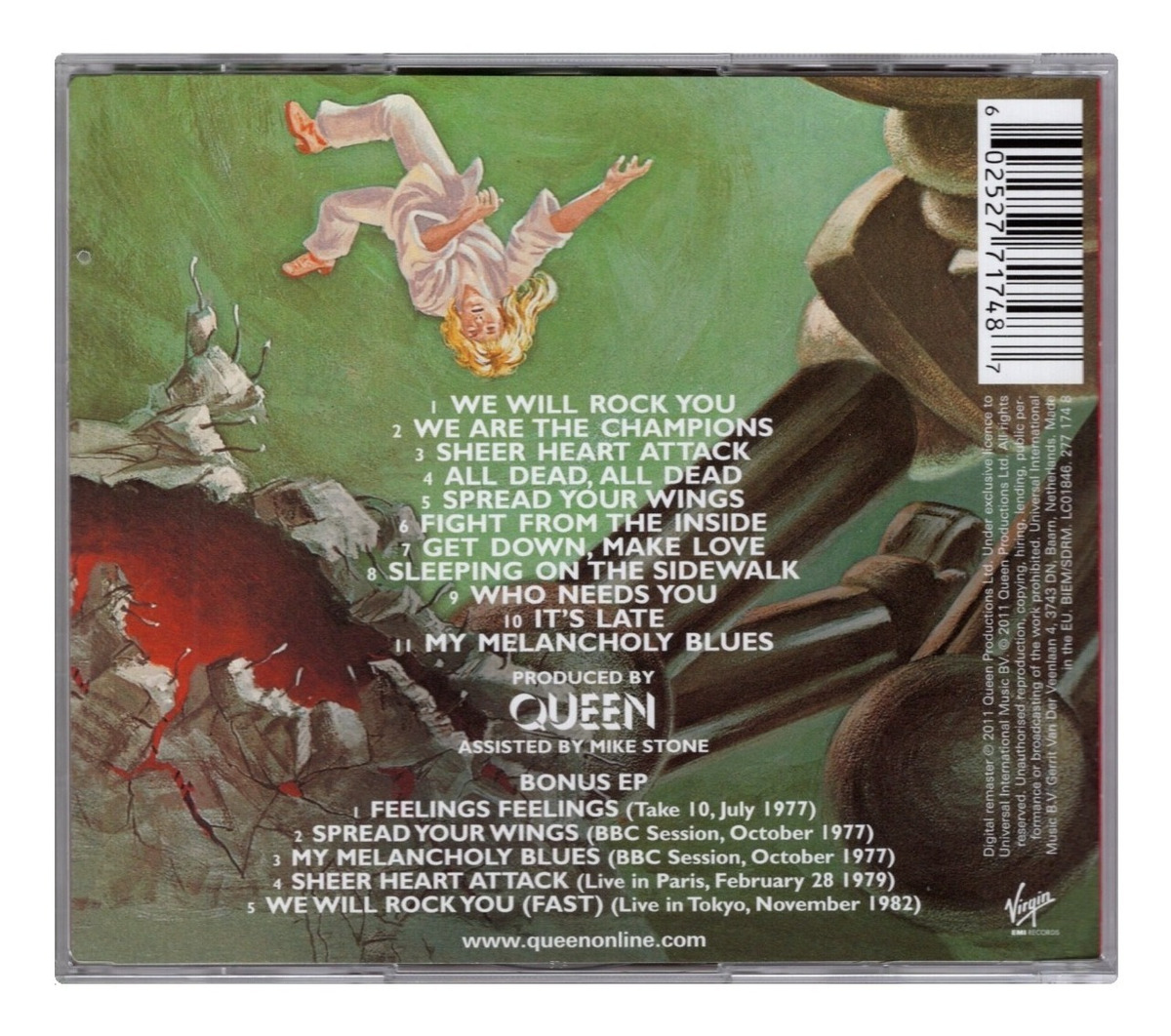 Queen  News Of The World  Disco Cd + Bonus Ep