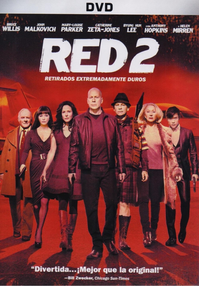 Red 2 Dos Retirados Extremadamente Duros Pelicula Dvd.