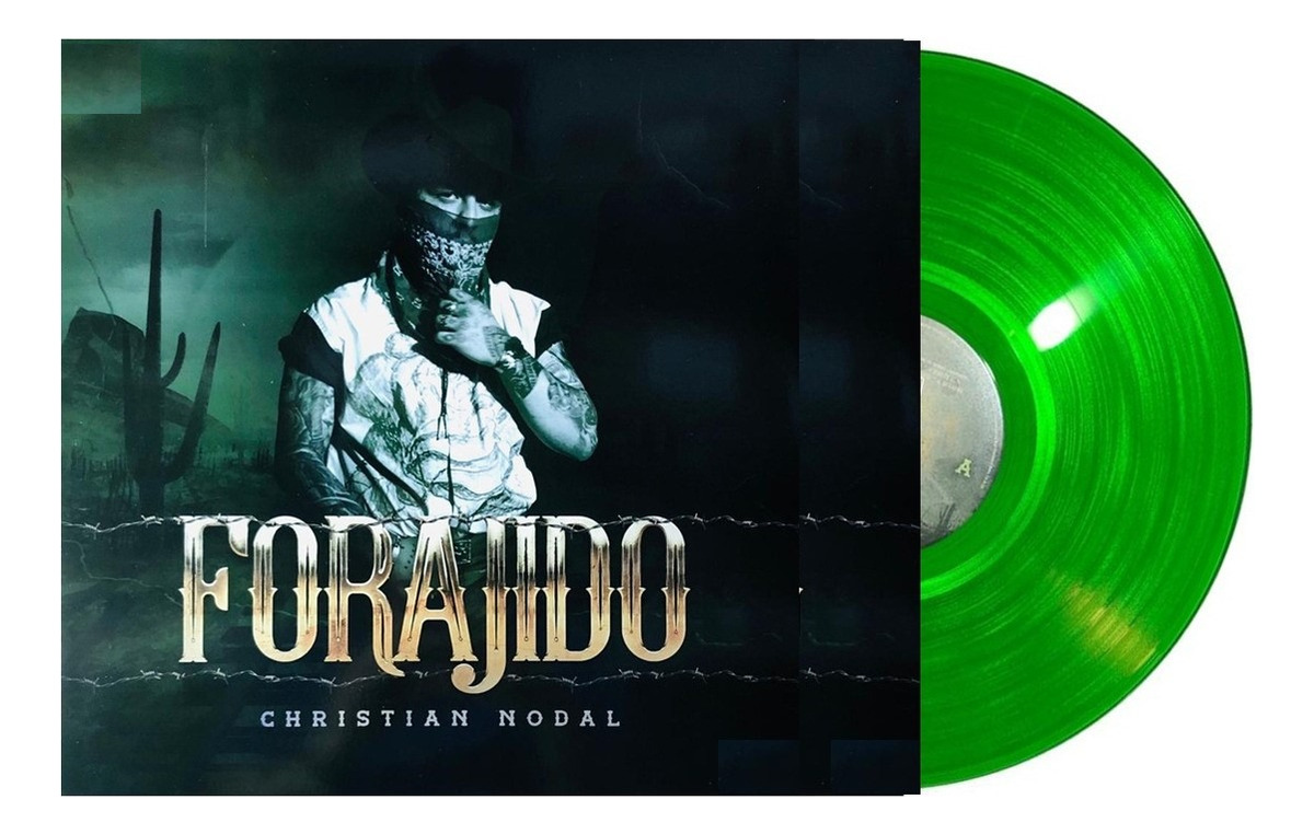 Christian Nodal Forajido Verde Green Lp Vinyl.
