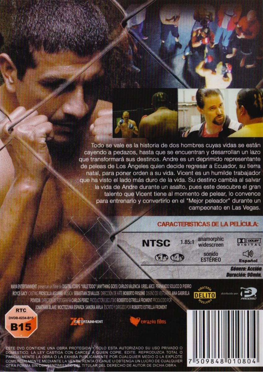 Todo Se Vale Anything Goes Royce Gracie Pelicula Dvd