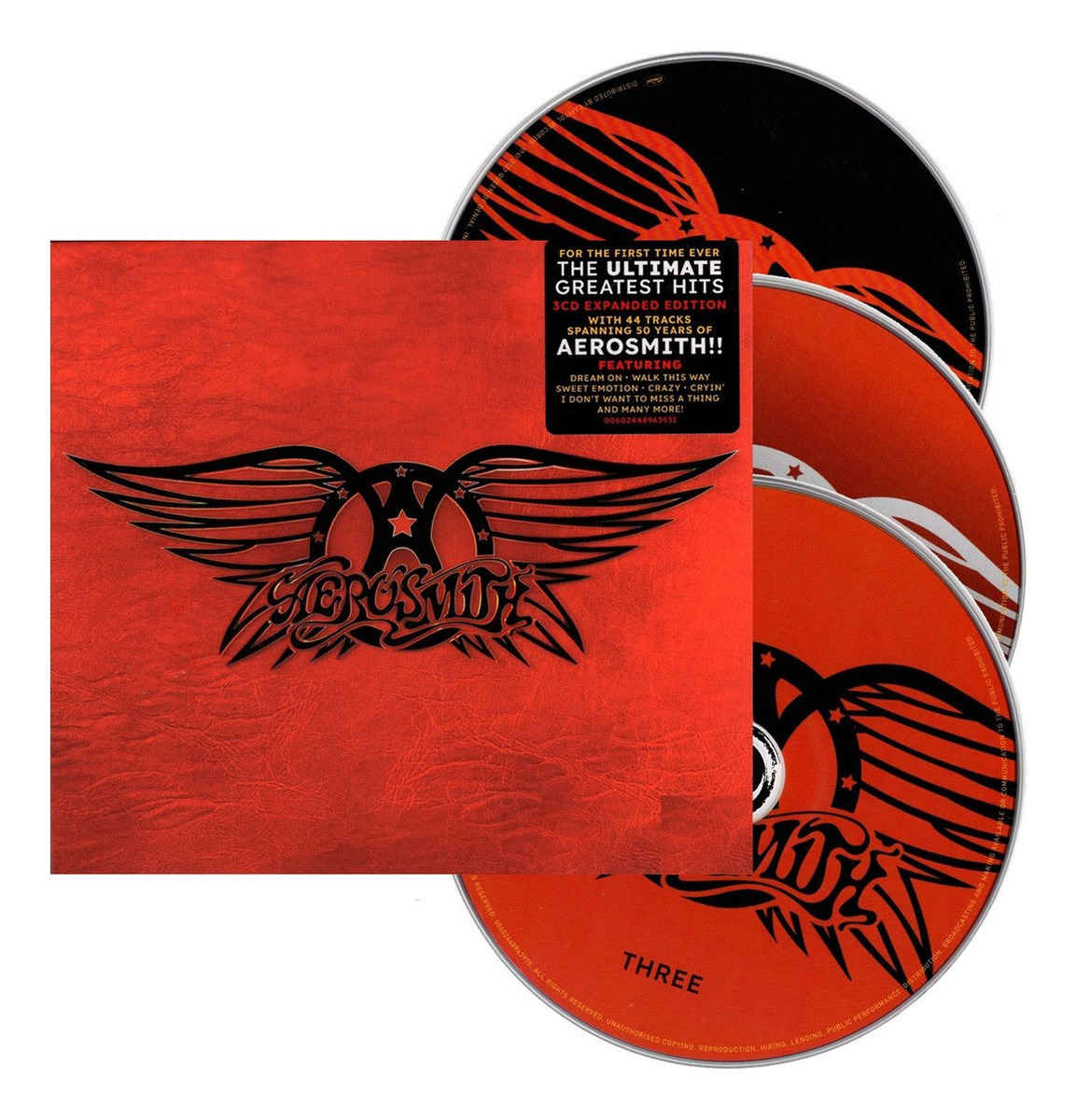 Aerosmith Greatest Hits Importado Box 3 Discos Cd