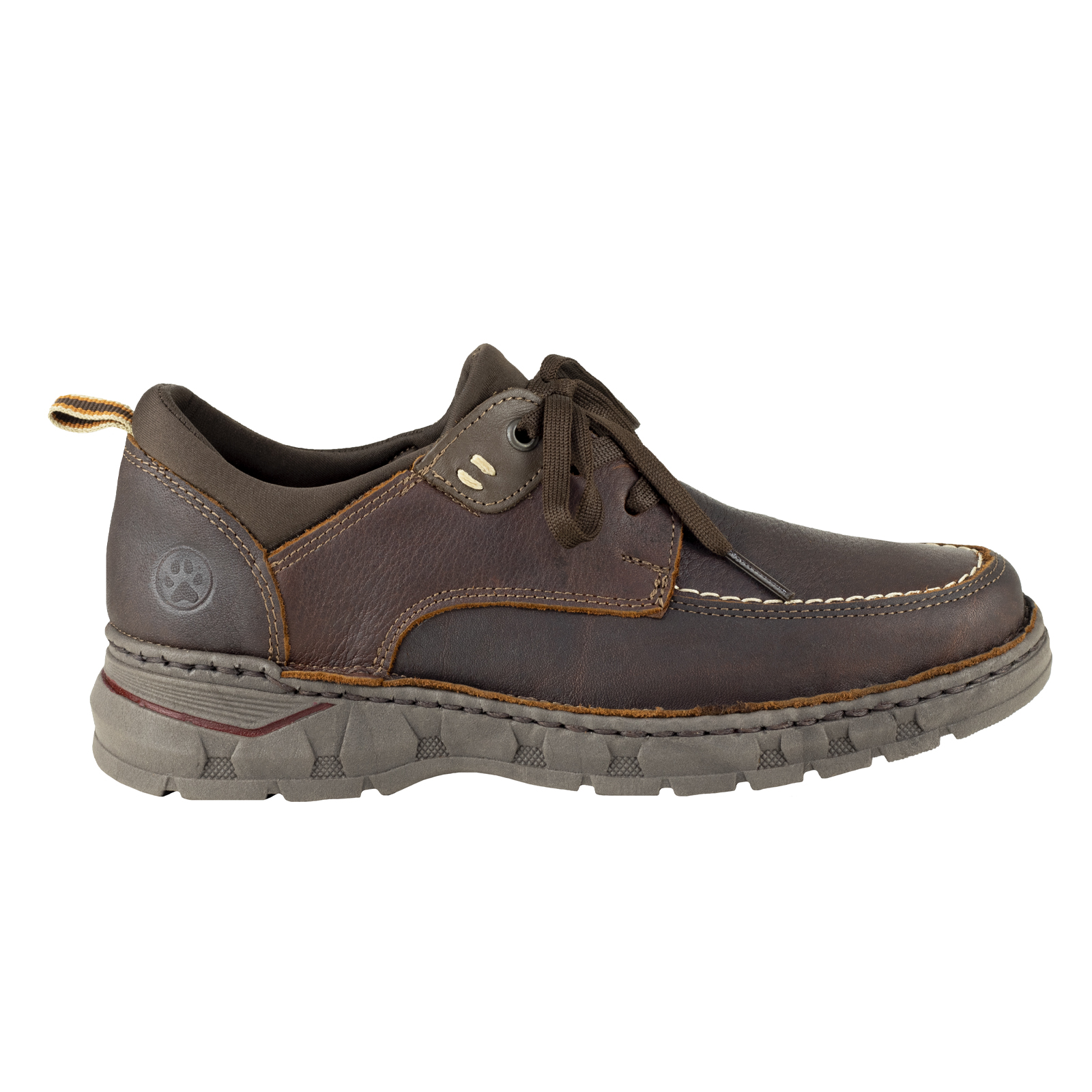 Zapatos Choclos Para Hombre Lobo Solo 9083 Brown Cocidos Graneado