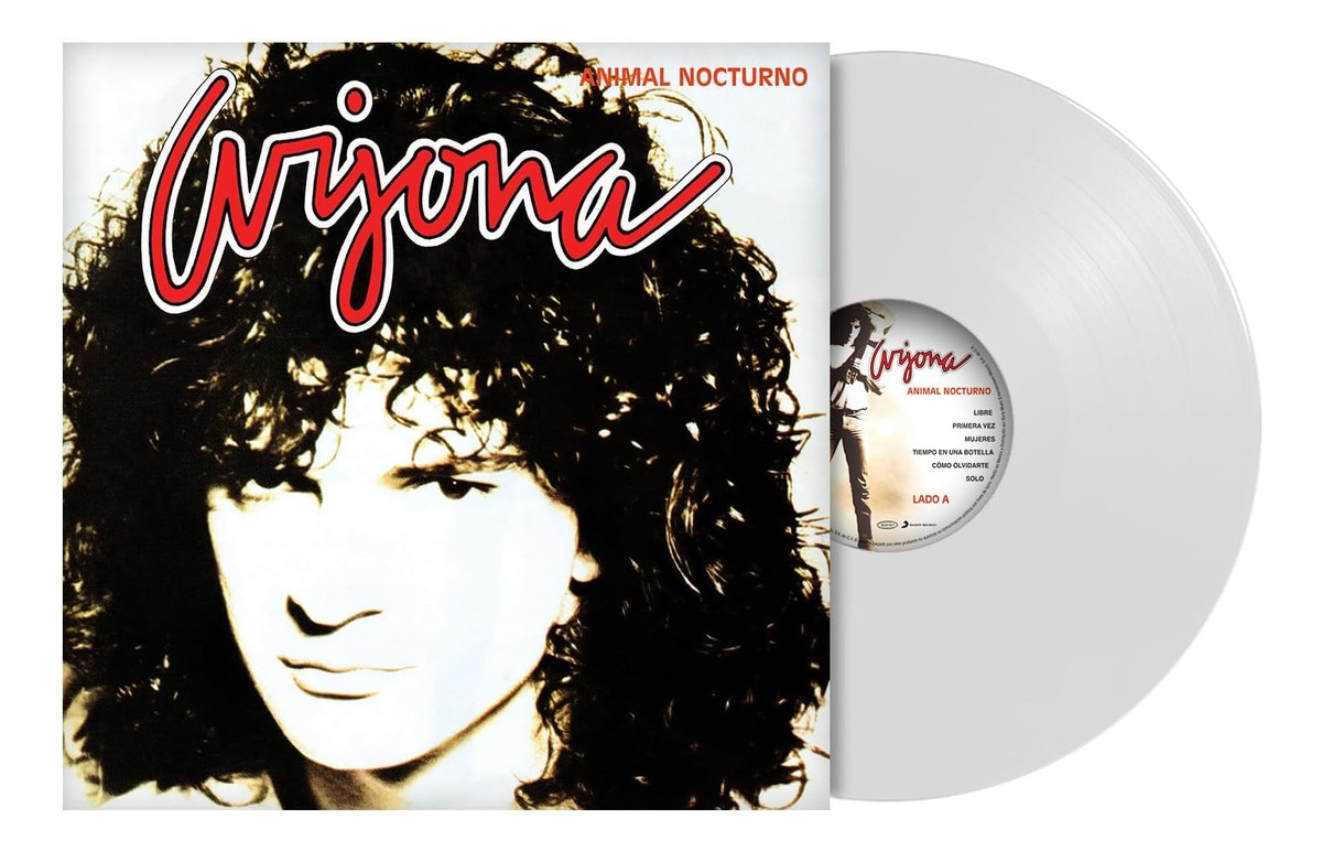 Ricardo Arjona Animal Nocturno Blanco White Lp Vinyl