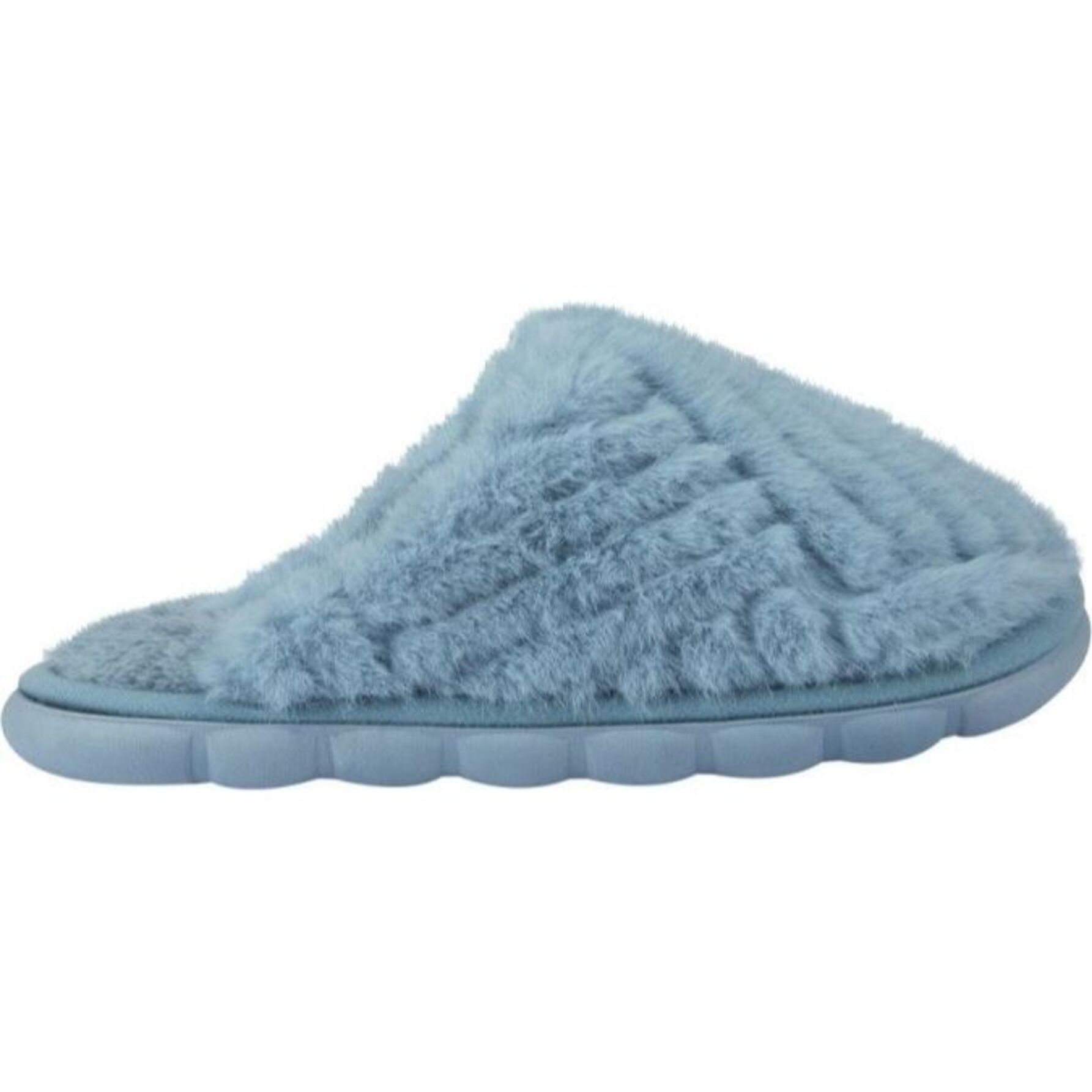 Pantufla para mujer, de peluche, color azul, marca Love to Lounge, 1182045