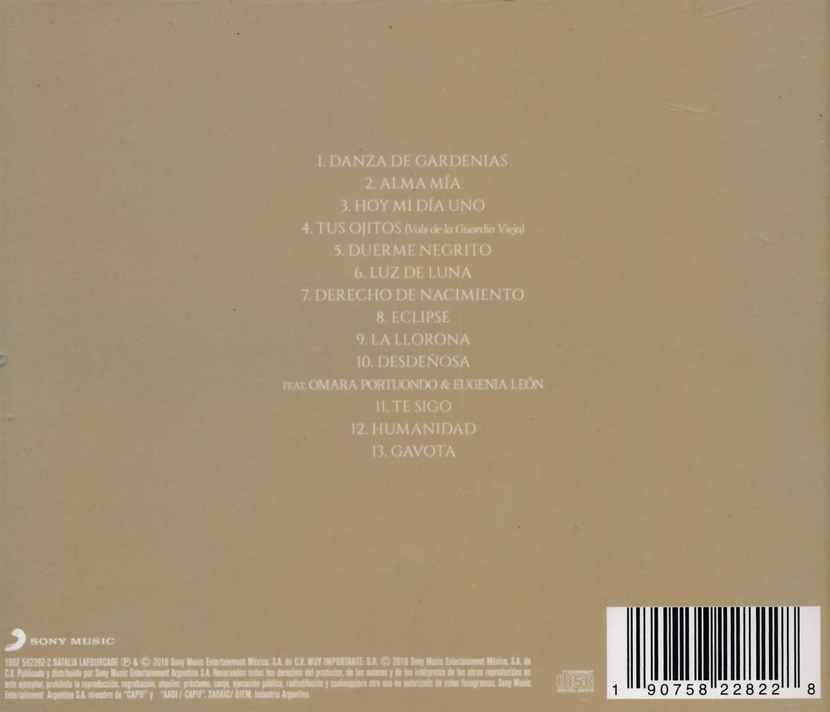 Natalia Lafourcade -  Musas Volumen 2 Dos - Disco Cd.