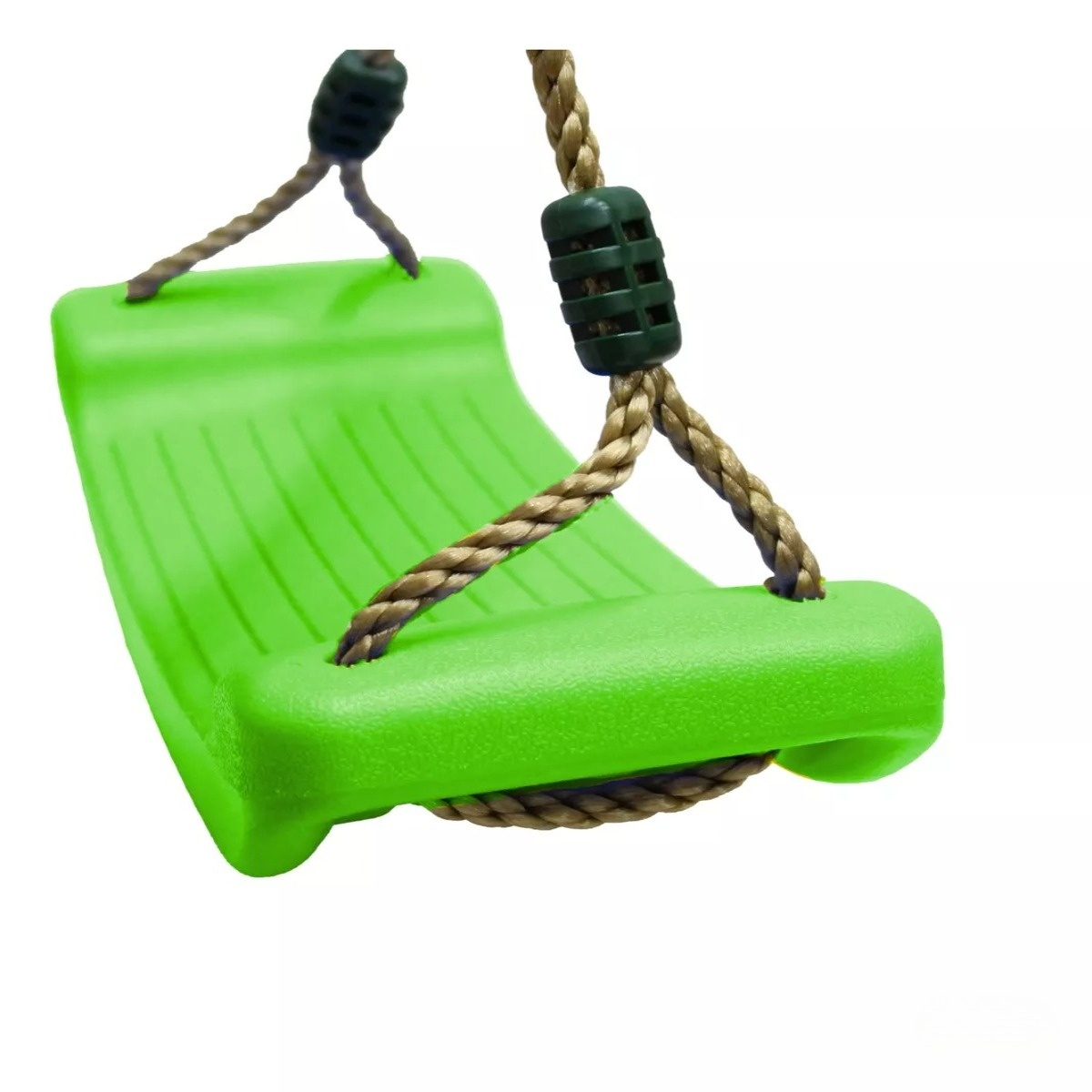 Columpio Para Niños Plastico Con Cuerdas Swing Asiento Verde