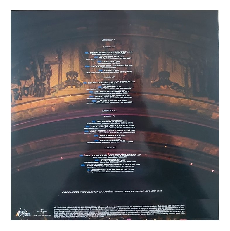 Juan Gabriel Mis 40 Bellas Artes Vol 1 Uno Color 2 Lp Vinyl.