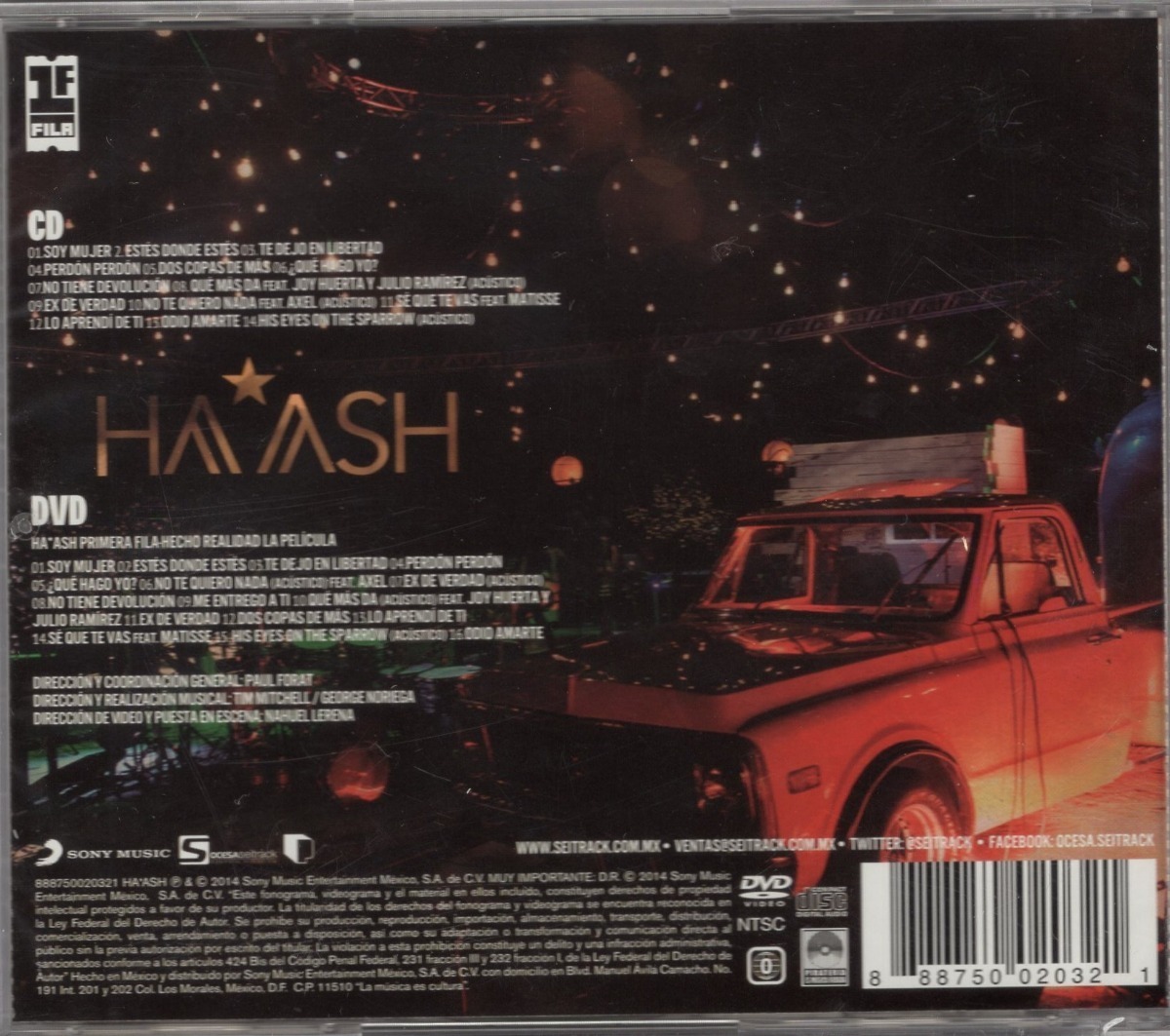 Ha Ash Hecho Realidad Primera Fila Disco Cd + Dvd