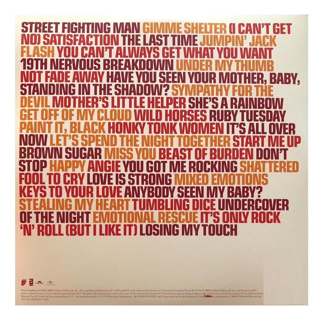 The Rolling Stones Forty Licks Importado Box 4 Lp Vinyl