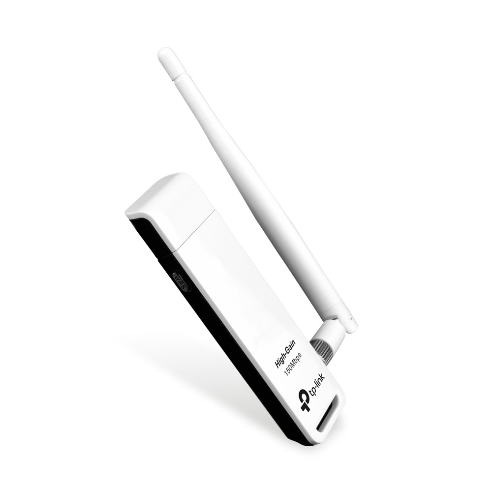 TP-Link Adaptador de Red USB TL-WN722N, Inalámbrico, 2.4 - 2.4835 GHz, con Antena de 4dBi