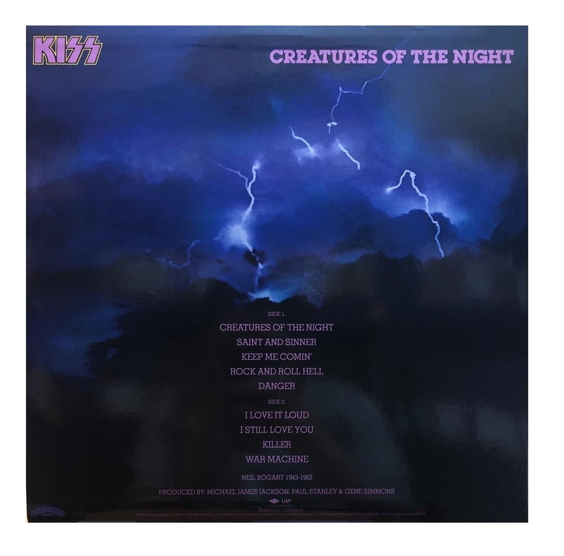 Kiss Creatures Of The Night Remaster 40th Anniversary Vinyl 12"