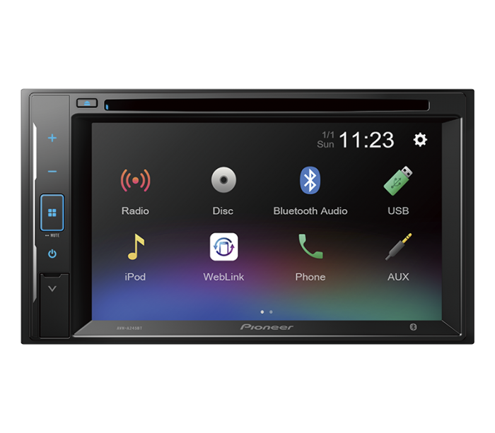 Autoestéreo de pantalla PIONEER AVH-A245BT Weblink DVD/USB/BT