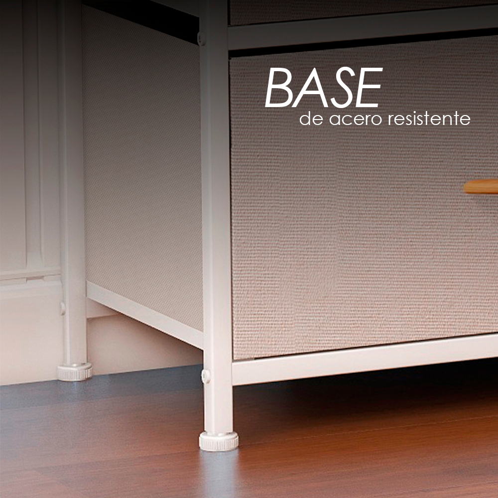 Cómoda Gabinete con 5 cajones Café Ilios Innova