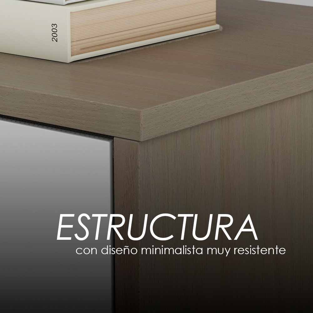 Buró Cajonera con 3 Cajones Café Ilios Innova