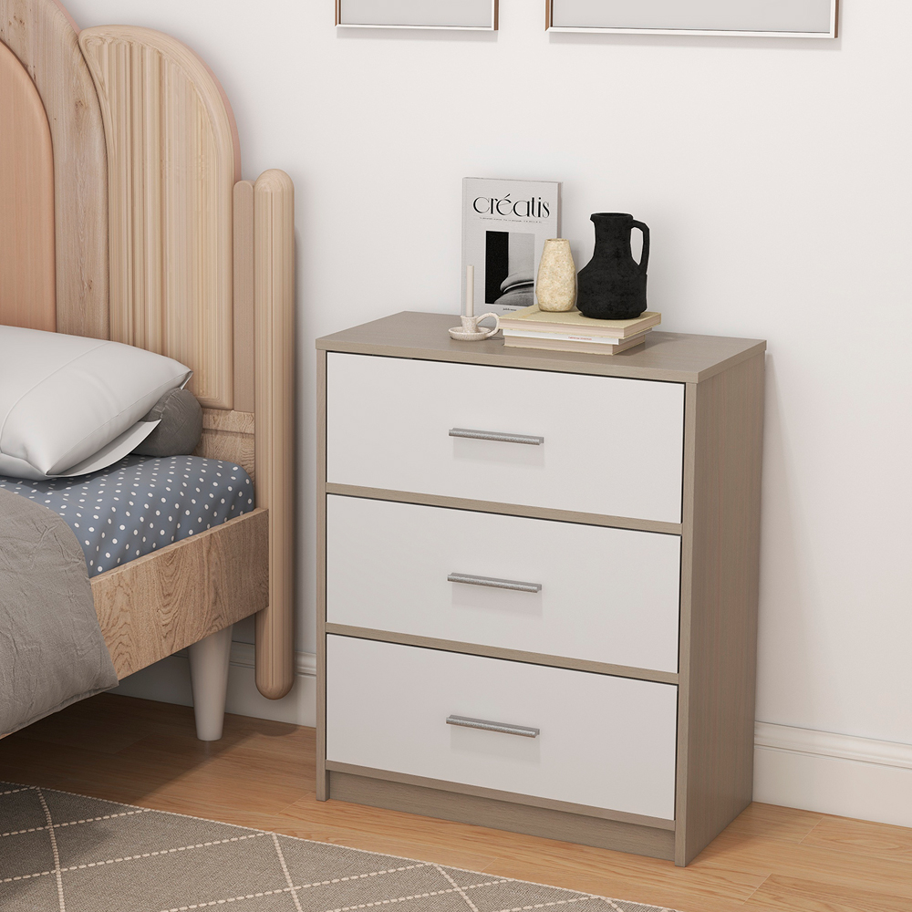 Buró Cajonera con 3 Cajones Café Ilios Innova