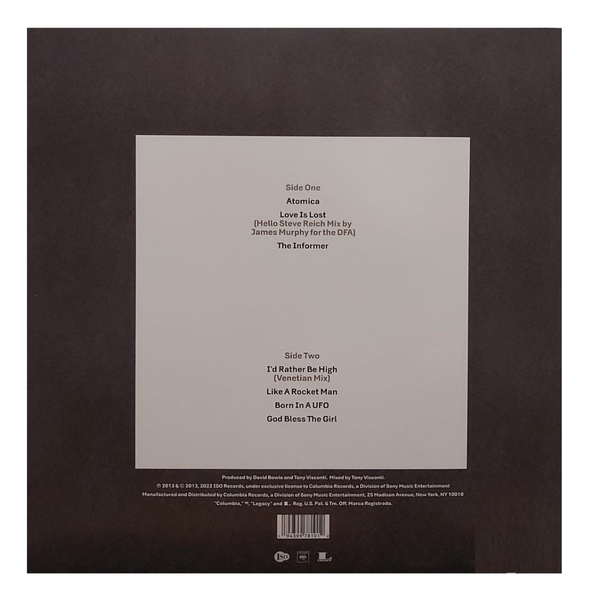 David Bowie The Next Day Extra Ep Rsd2022 Lp Vinyl 12"