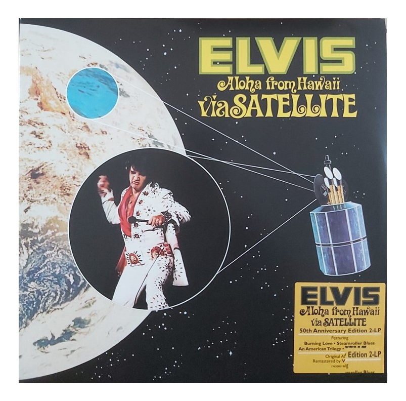 Elvis Presley Aloha From Hawaii Via Satellite 2 Lp Vinyl.
