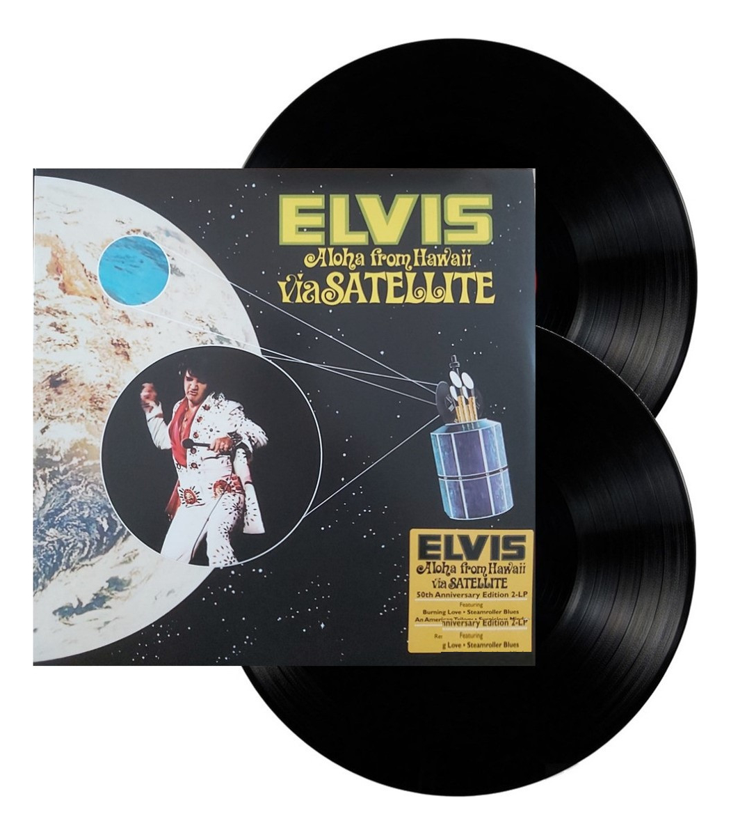 Elvis Presley Aloha From Hawaii Via Satellite 2 Lp Vinyl.