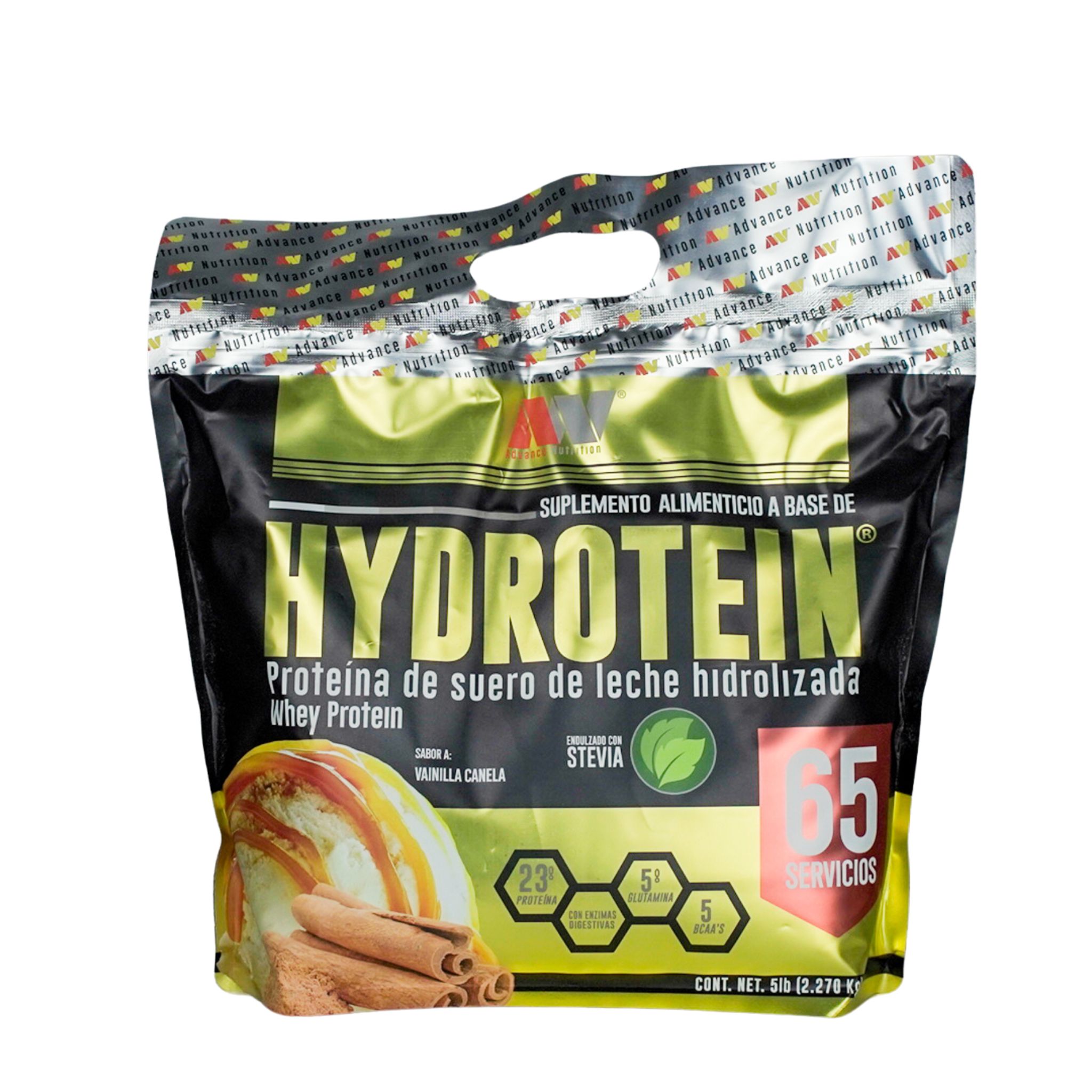 Advance Nutrition Hydrotein | Vainilla Canela | Proteína Hidrolizada de Suero de Leche, Bag con 23g de Proteína y BCAA's | 65 Servicios