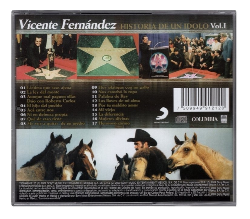 Vicente Fernandez - Historia De Un Idolo / Vol 1 Uno - Cd
