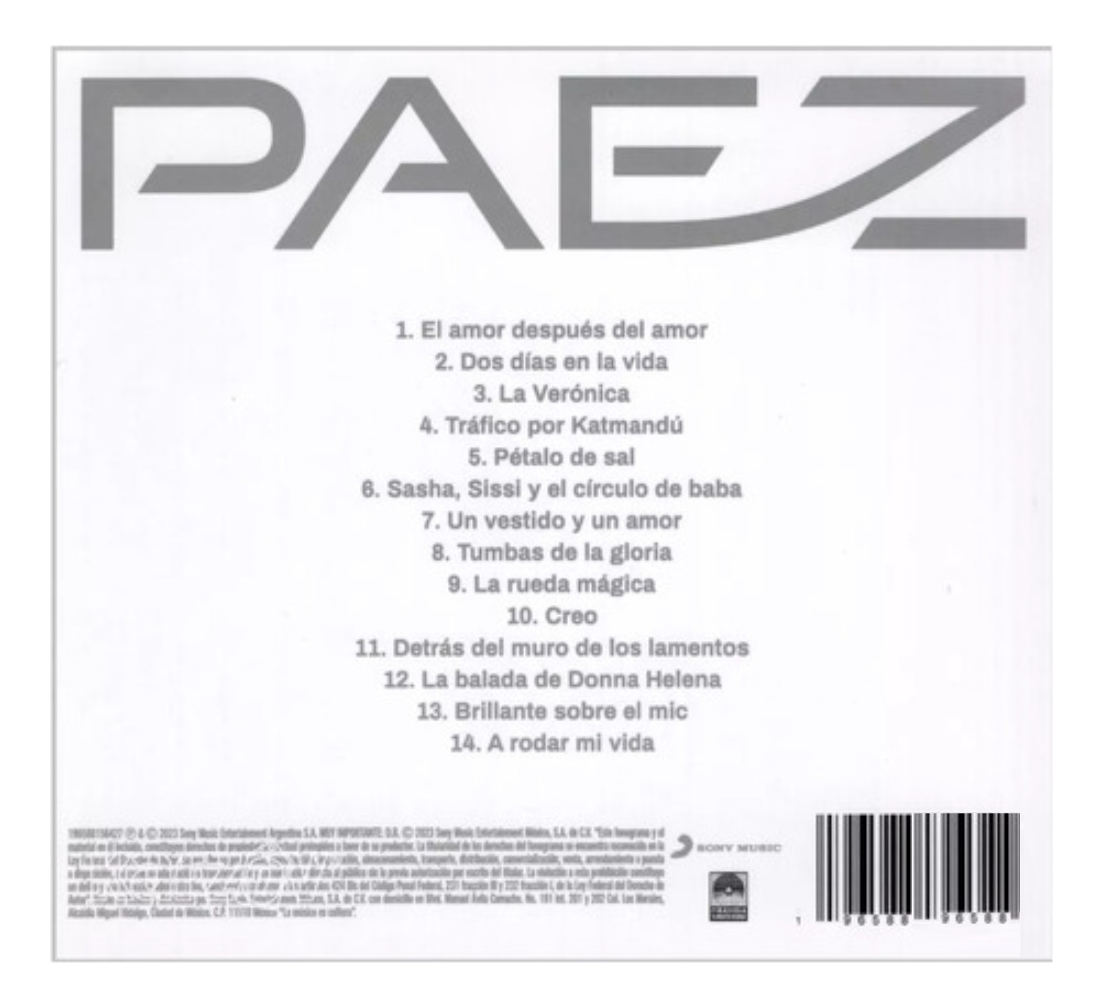 Fito Paez El Amor Despues Del Amor / Eadda9223 Disco Cd.