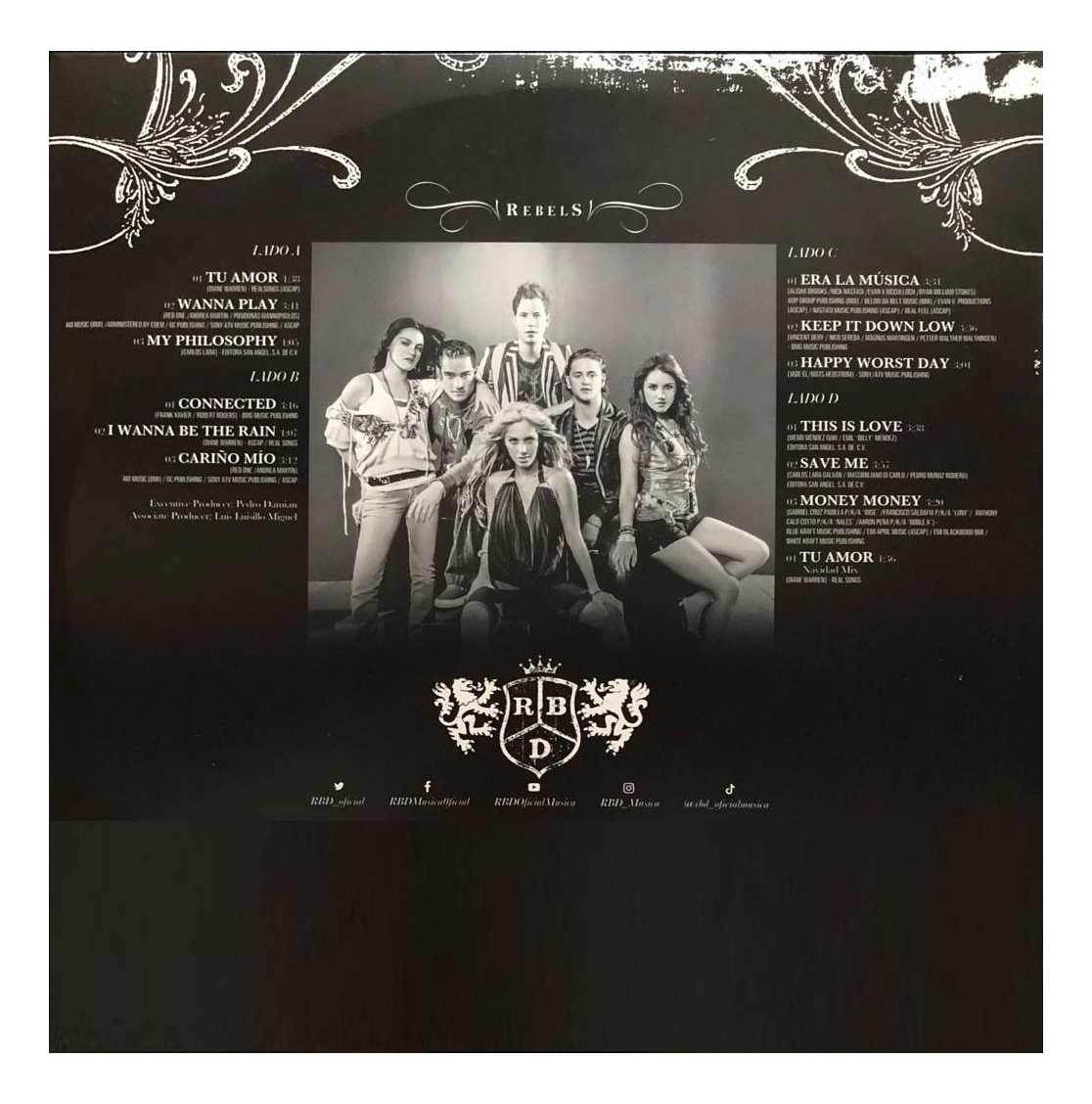 Rbd Rebelde Rebels Azul Blue 2 Lp Vinyl