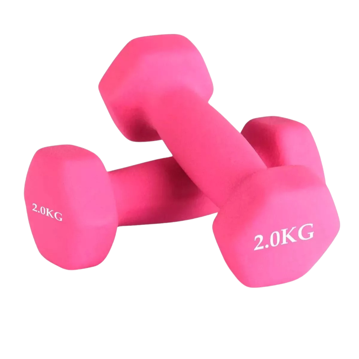 Par Mancuernas De 2 Kilos Rosa Ejercicio Pilates Yoga Gym