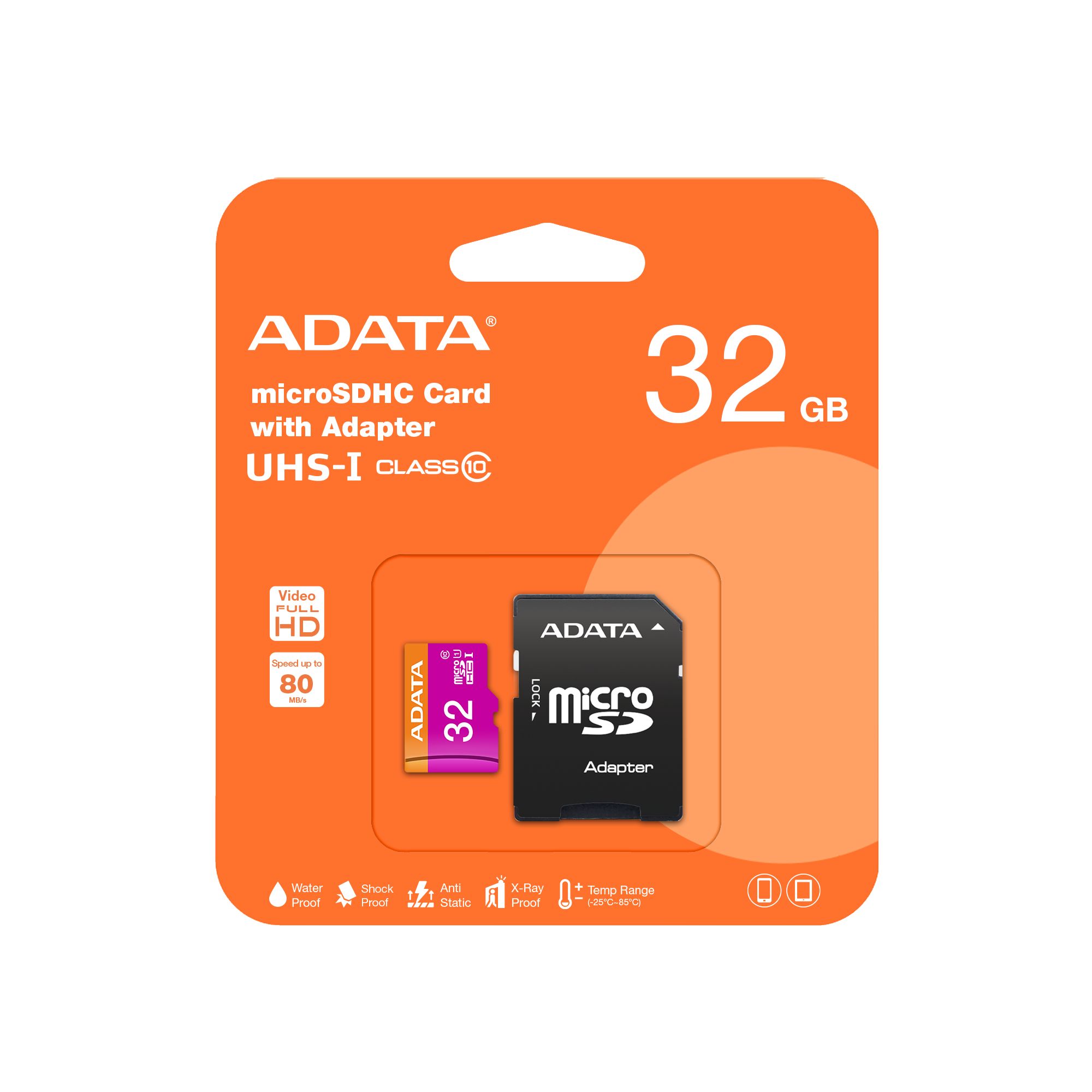 Tarjeta de Memoria microSD de 32 GB Adata Premier, UHS-I, U1, V10