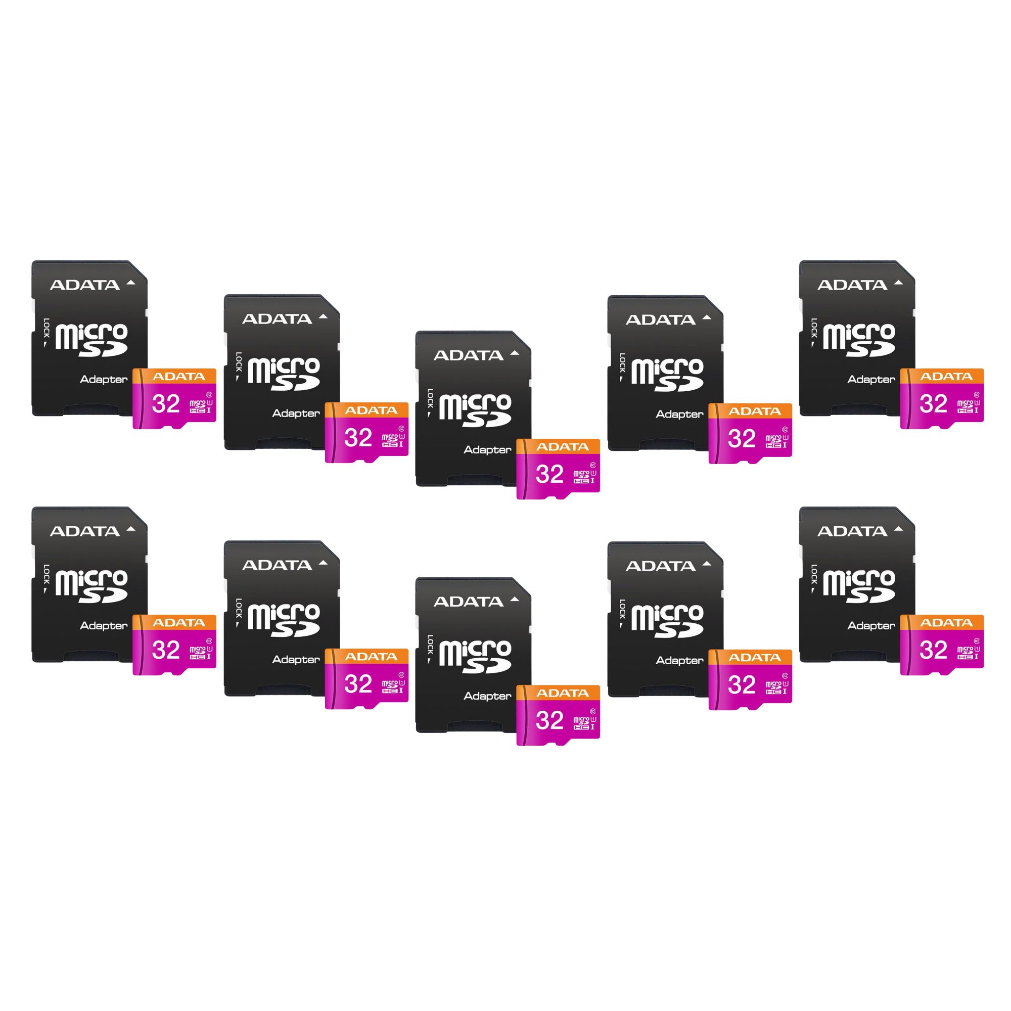 10 Pack - Tarjeta de Memoria microSD de 32 GB Adata Premier