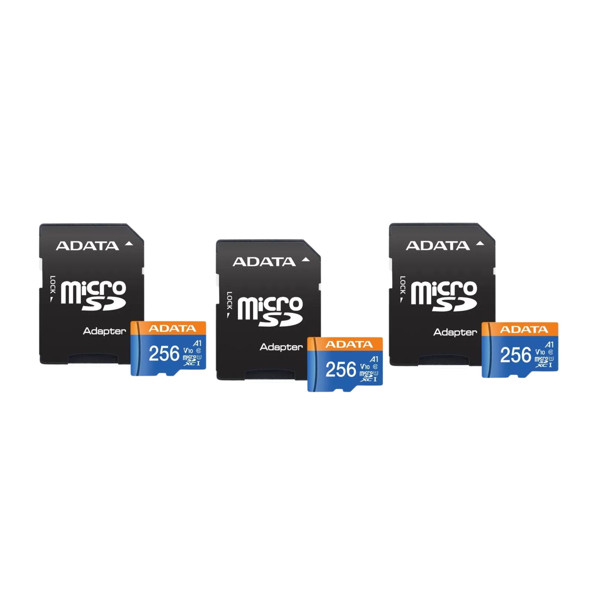 3 Pack - Tarjeta de Memoria microSD de 256 GB Adata Premier