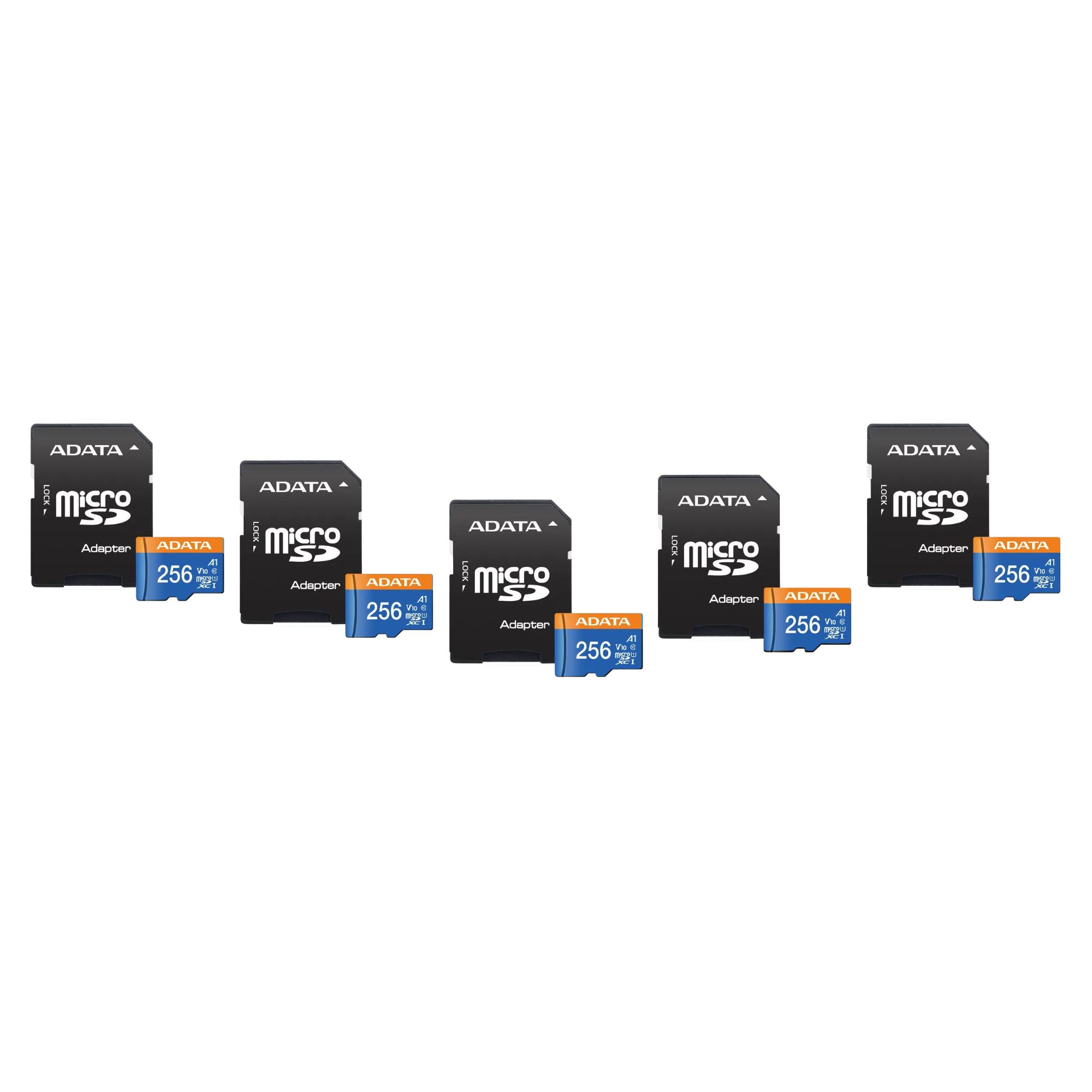 5 Pack - Tarjeta de Memoria microSD de 256 GB Adata Premier