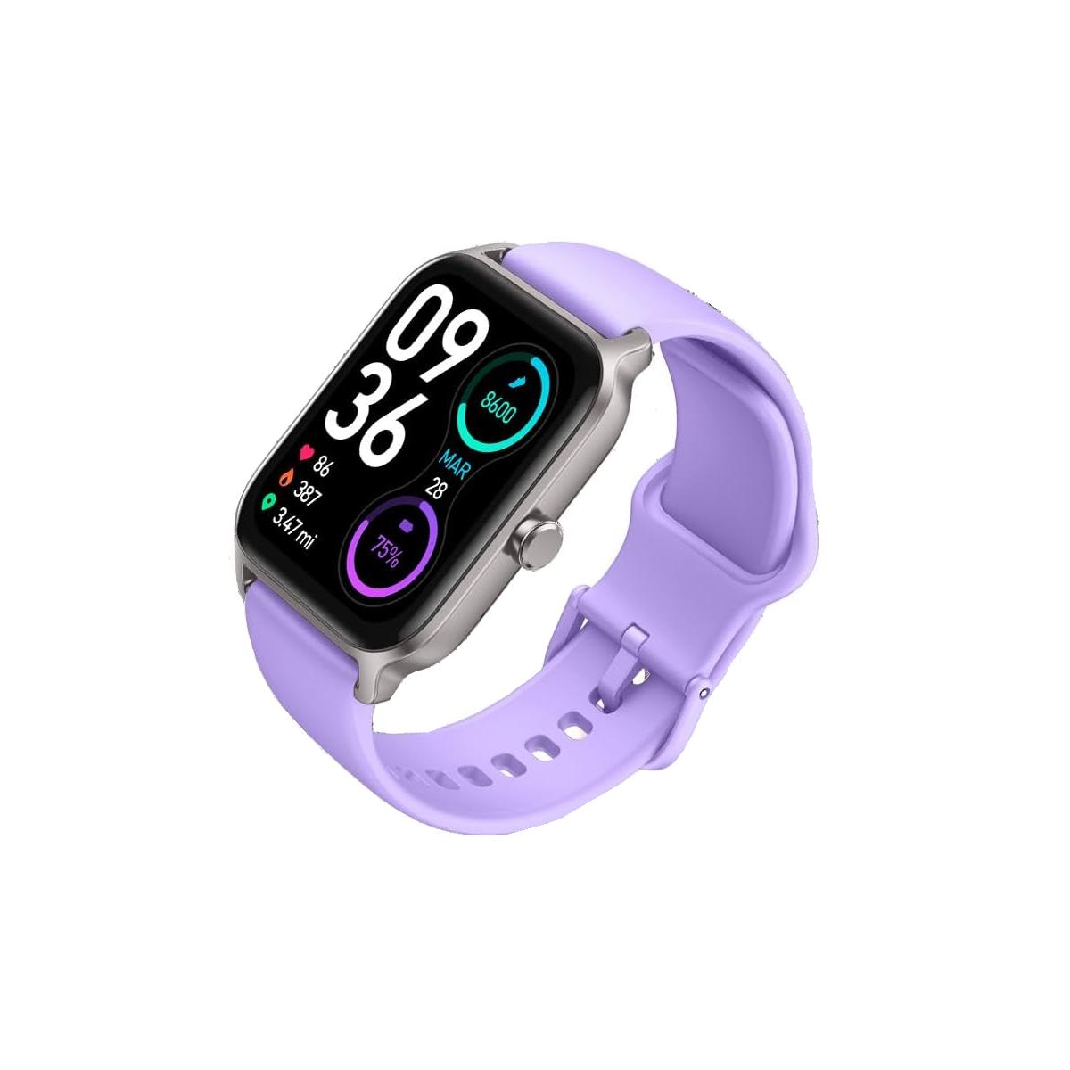 Smartwatch 1.8'' Reloj Inteligente Bluetooth Llamada Alexa Violeta