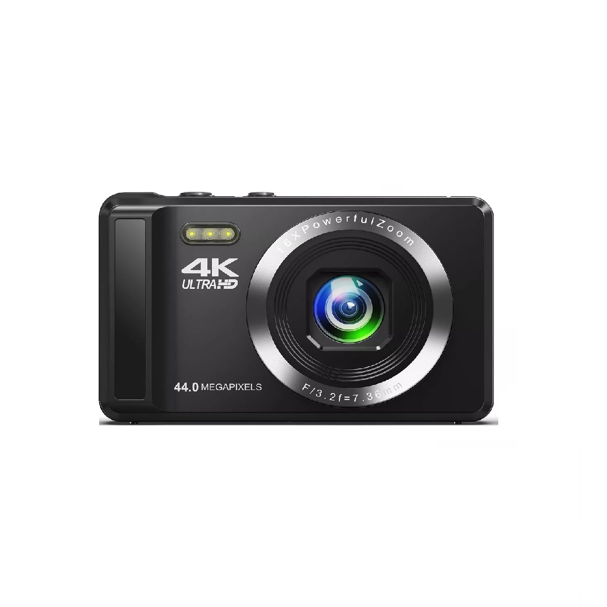 Cámara Digital 4k 64mp Autofocus Recargable 2 Baterías con 32gb Tarjeta SD