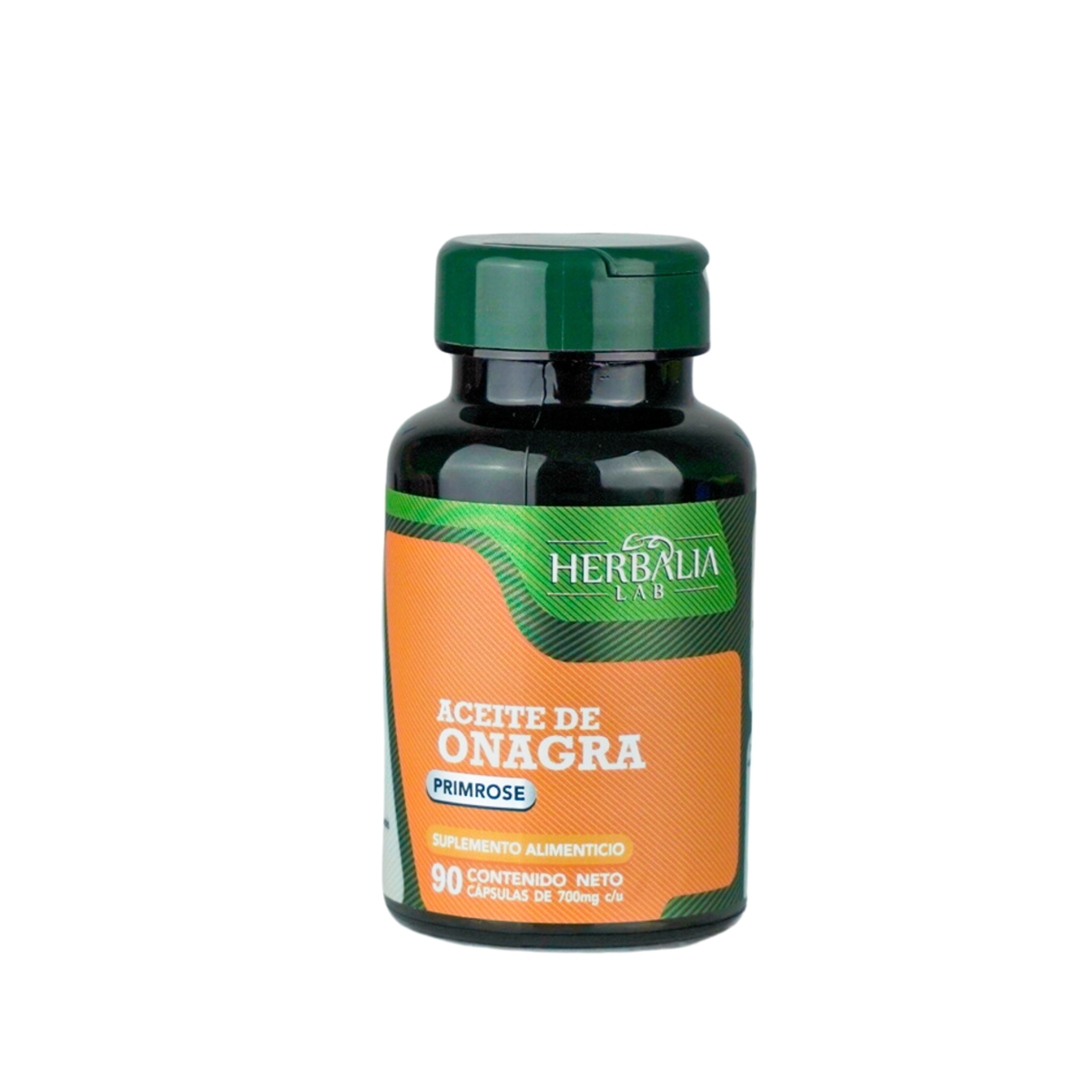 Herbalia Lab Aceite de Onagra Primrose 1000 mg, Suplemento para Salud Femenina, Piel y Equilibrio Hormonal - 90 Cápsulas Blandas