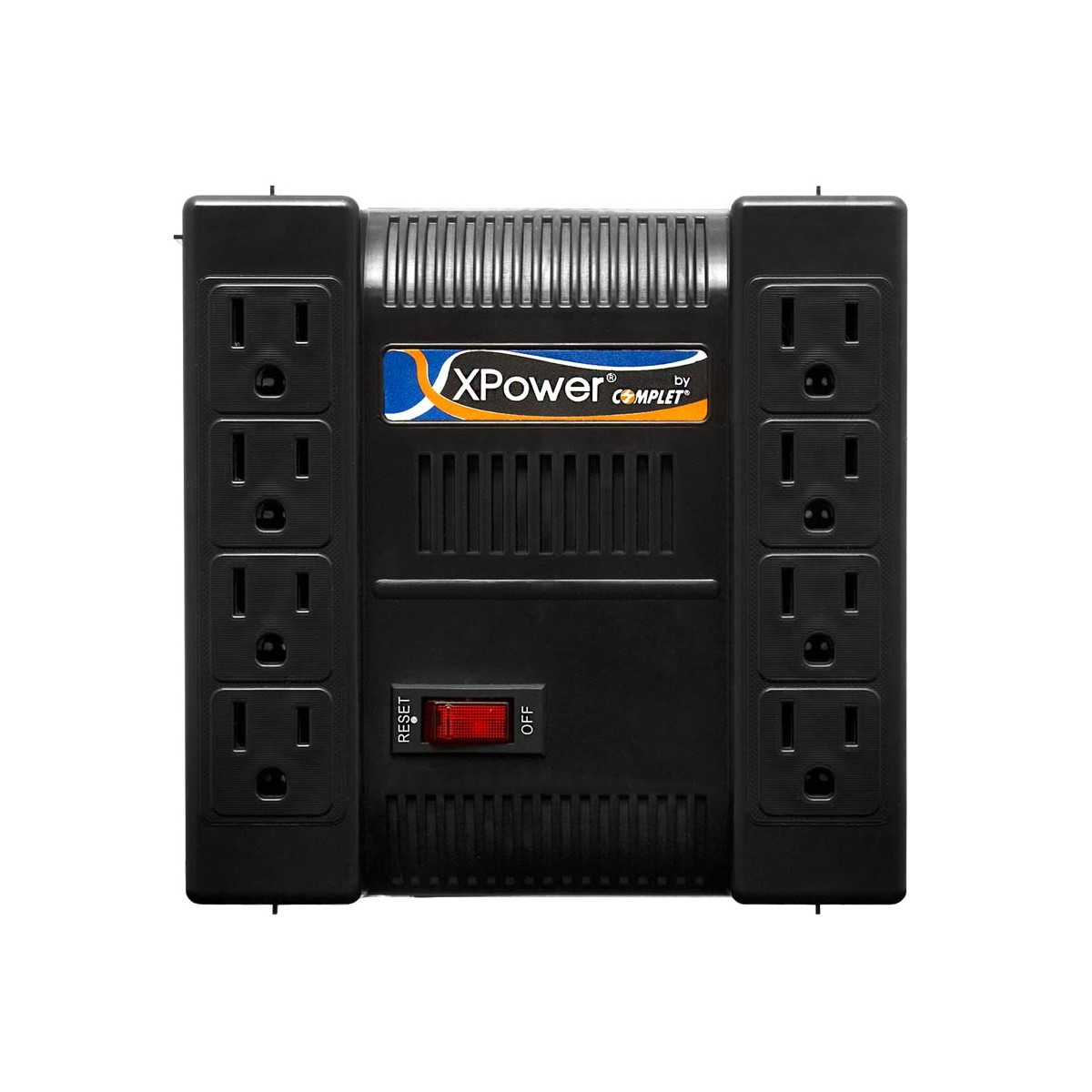 Regulador Power Pared 1300va 650w 8 Contactos Hogar Oficina Mac Pc Consolas Lap Pantalla Smart TV